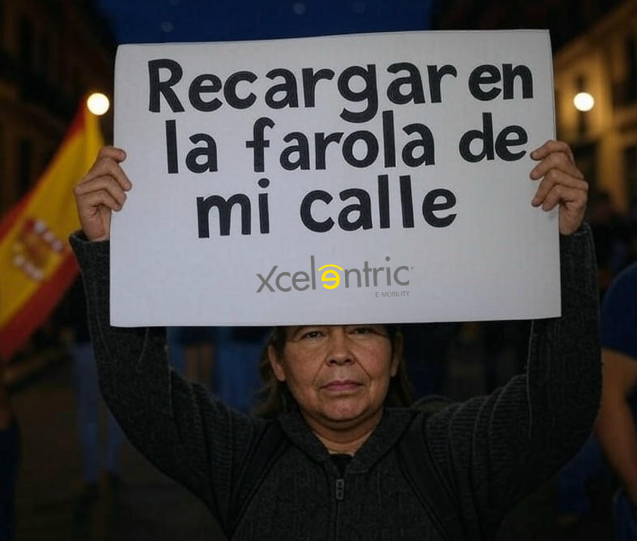 Farola punto de recarga